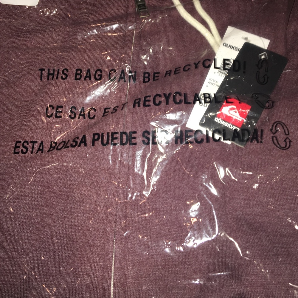 🔥QUIKSILVER MAJOR ZIP HOODY NWT - Picture 4 of 4